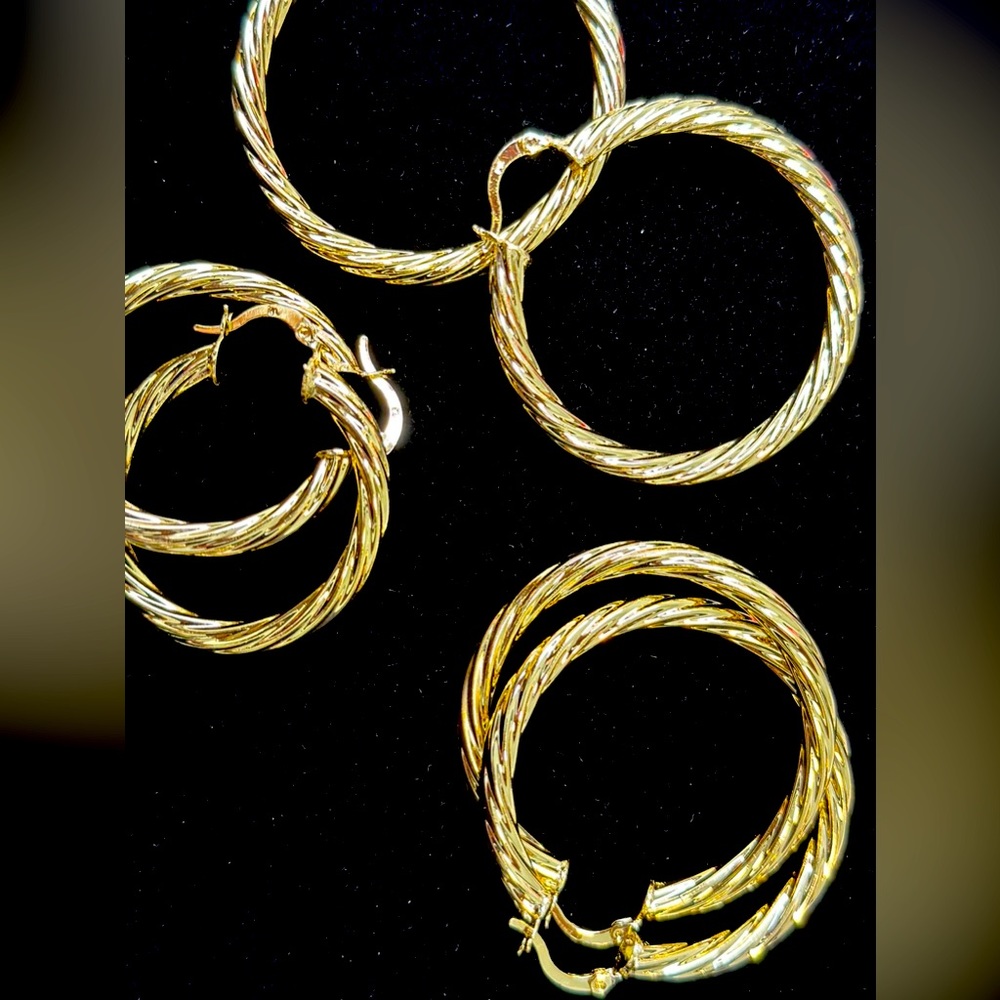 Gold plated rings